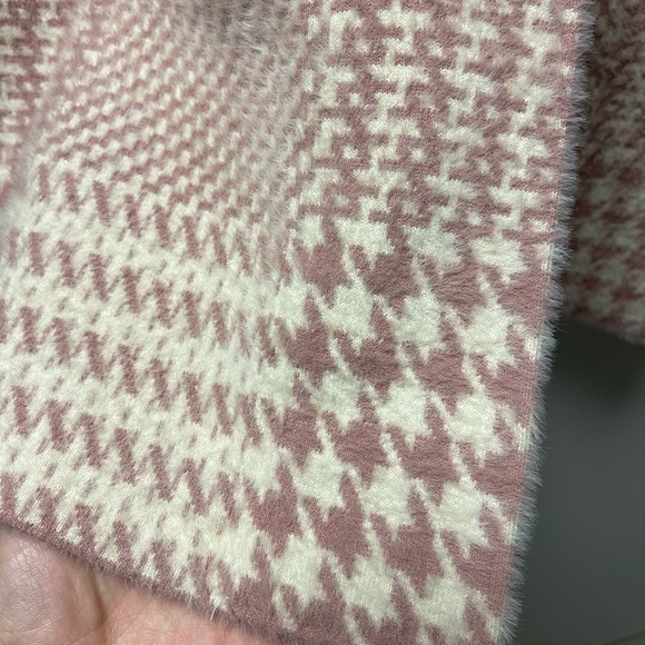 Pink houndstooth pea coat - Picture 7 of 7